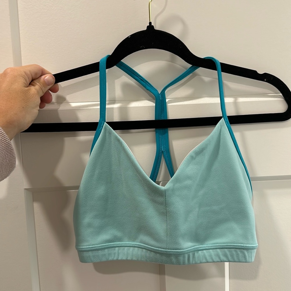 FLEO Reinette Sports Bra - Medium Support blue/teal Size L